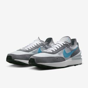 Nike Men's Sneakers Waffle One Blue Lightning Pure Platinum Grey Shoes Size 14